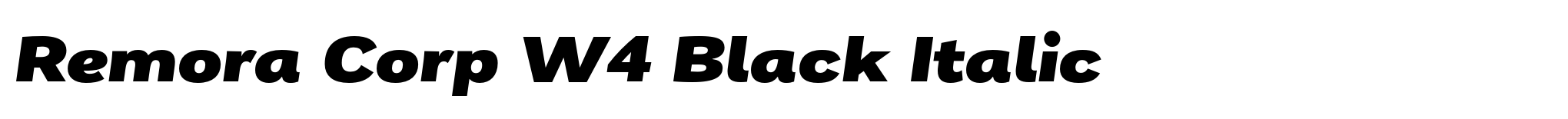Remora Corp W4 Black Italic image